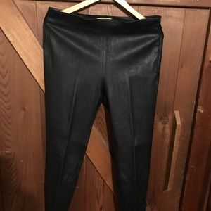 Catherine Malandrino leather black pants